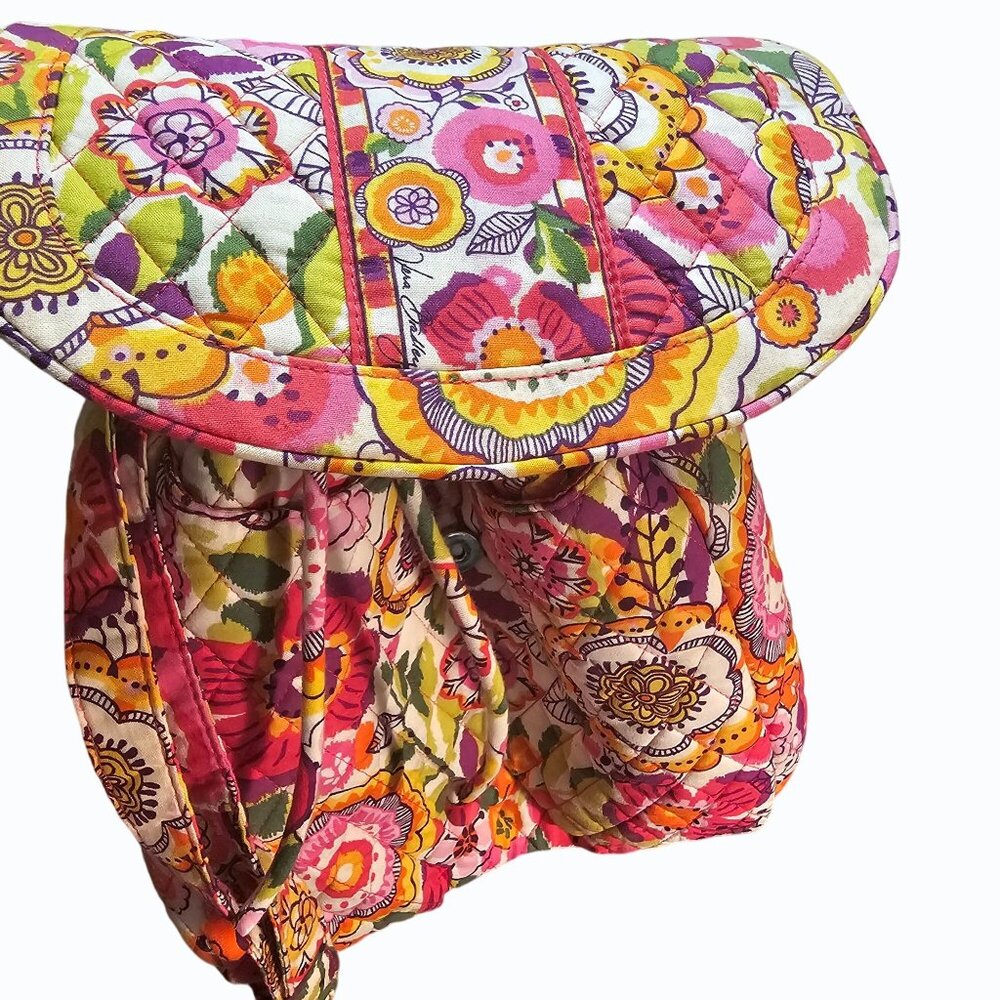 Vera Bradley Convertible Backpack Tote Purse Shoulder Crossbody  Clementine  NWT - Picture 10 of 10